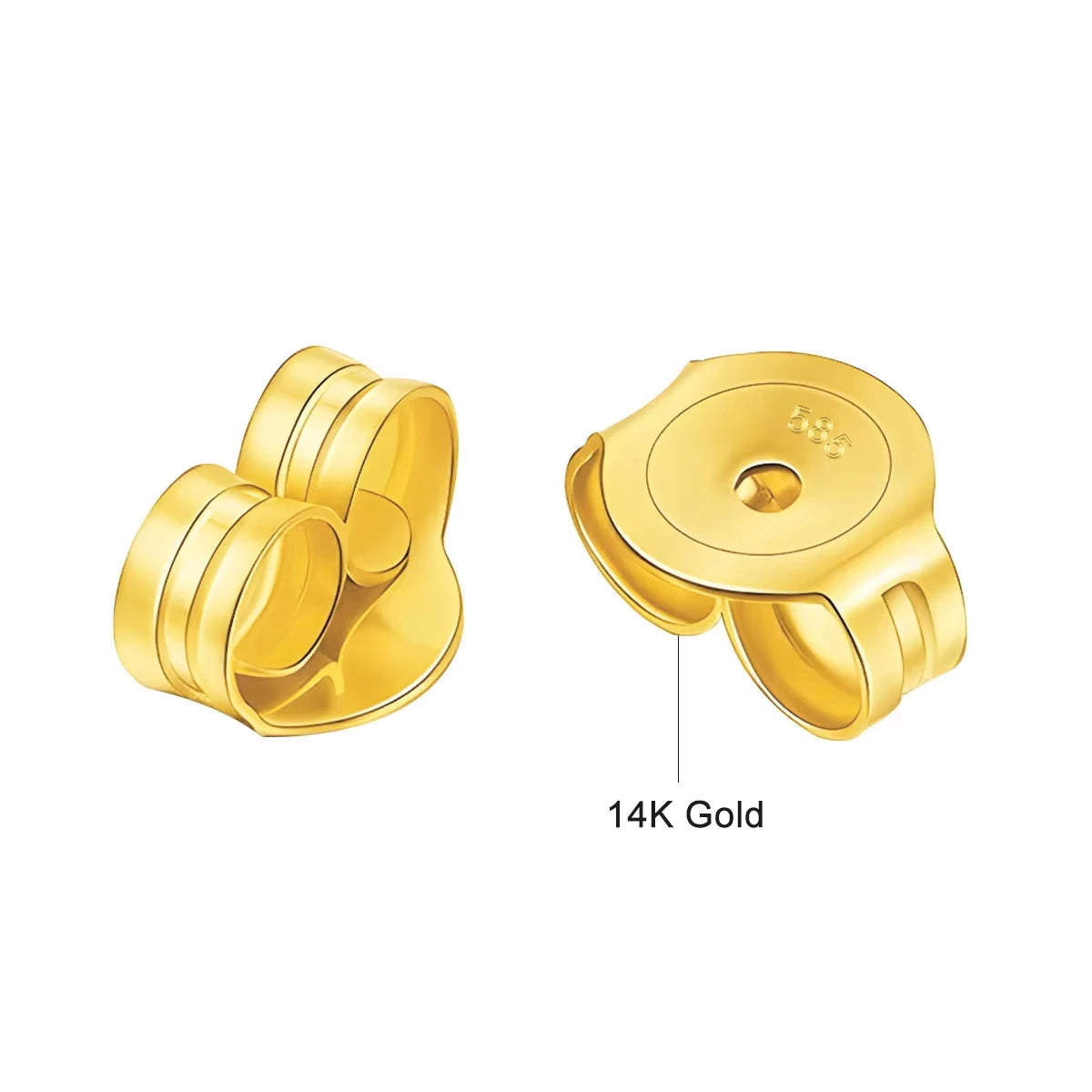 SZJINAO™ “Mystical Beauty” 14K Gold Moissanite Stud Earrings