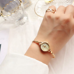 Retro Small Golden Watch