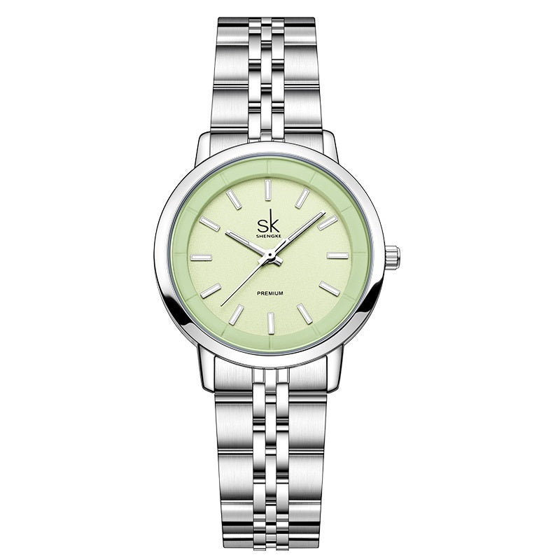 Edelstahl‑Damenuhr