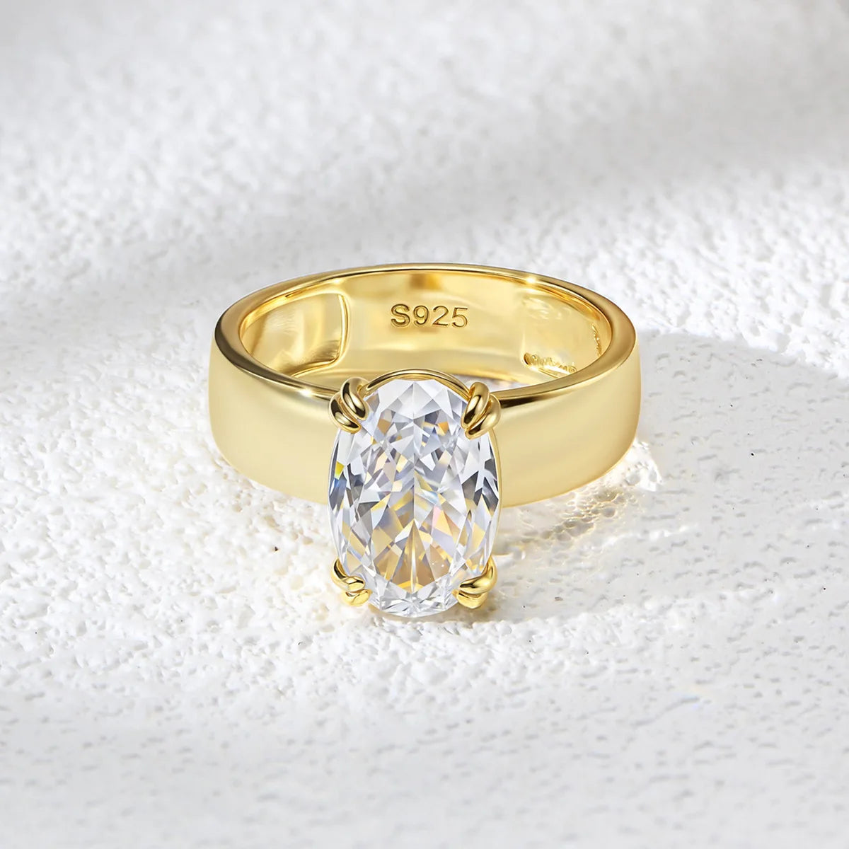 OEVAS 4.5ct Moissanite Ring