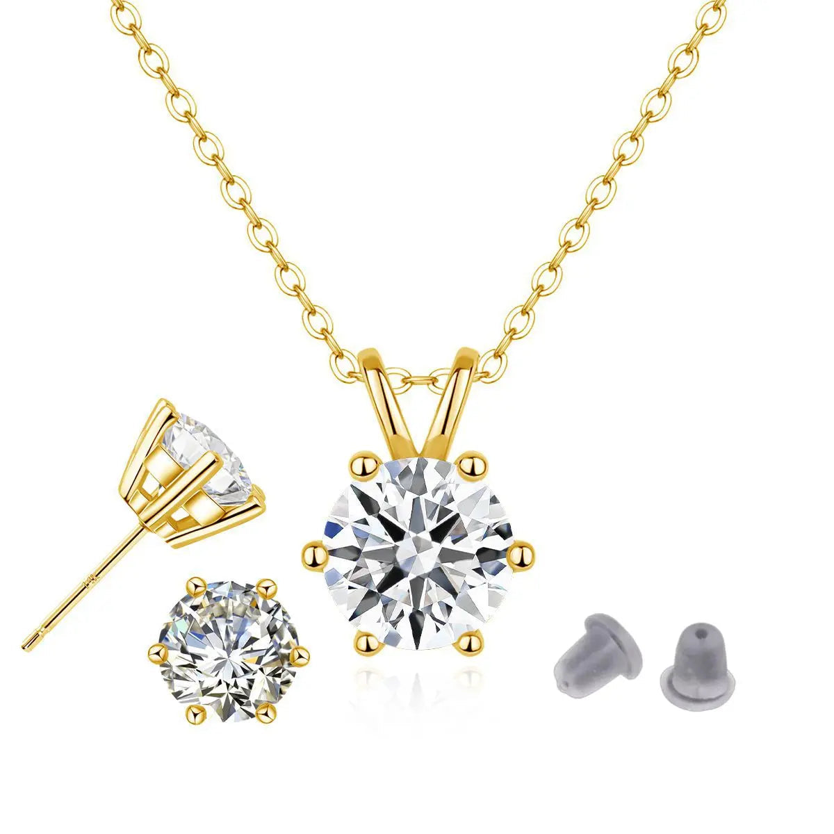 LONGUE VUE™ 14K Moissanite Jewelry Set