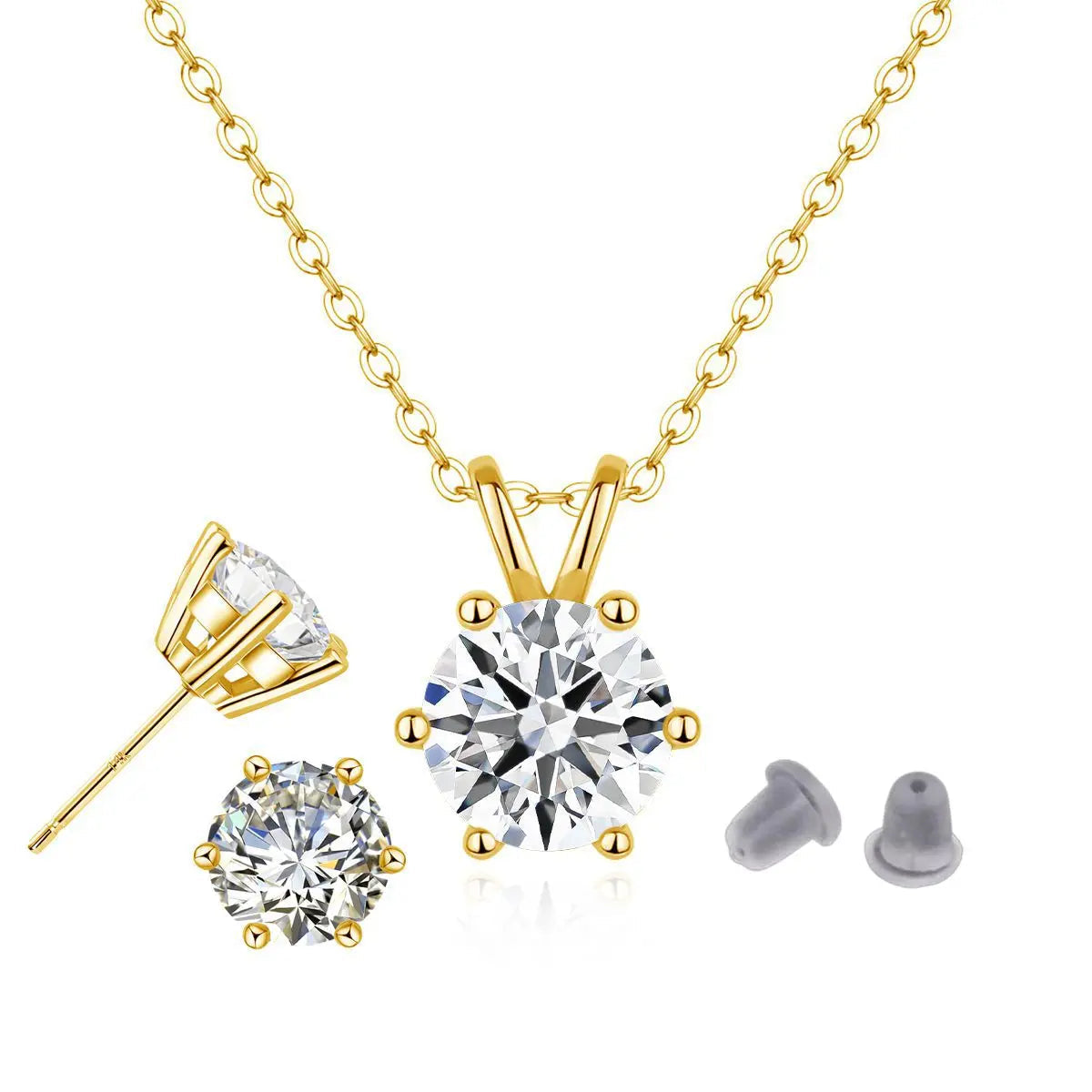 LONGUE VUE™ 14K Moissanite Jewelry Set