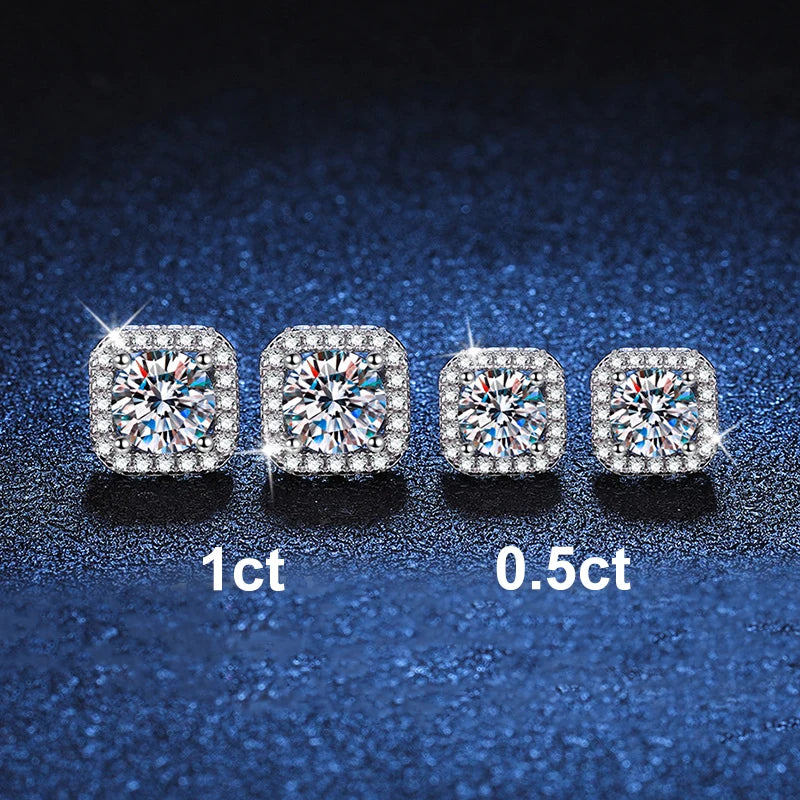 NeeTim™ D Color Moissanite Stud Earrings