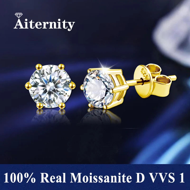 AITERNITY™ D Color Moissanite Stud Earrings