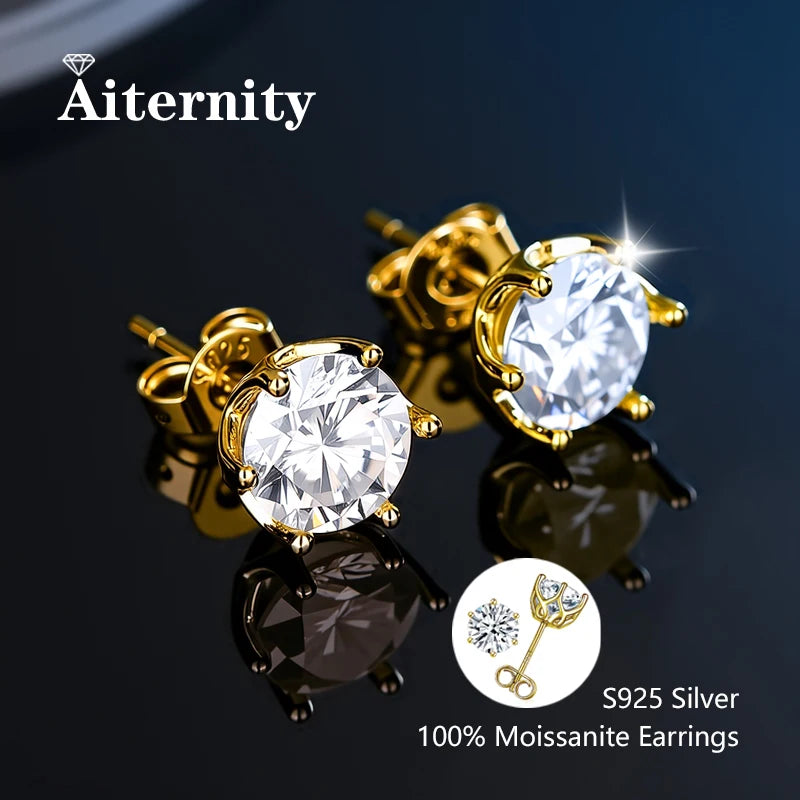 AITERNITY™ D Color Moissanite Stud Earrings