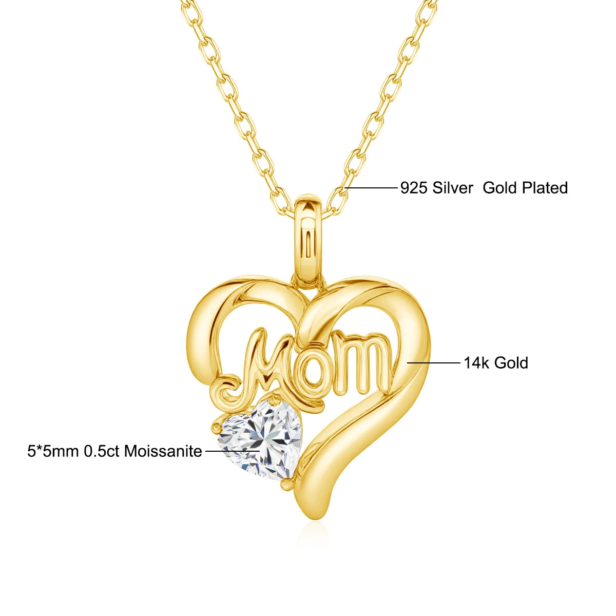 Aurélia™ 14K Mom Love Necklace