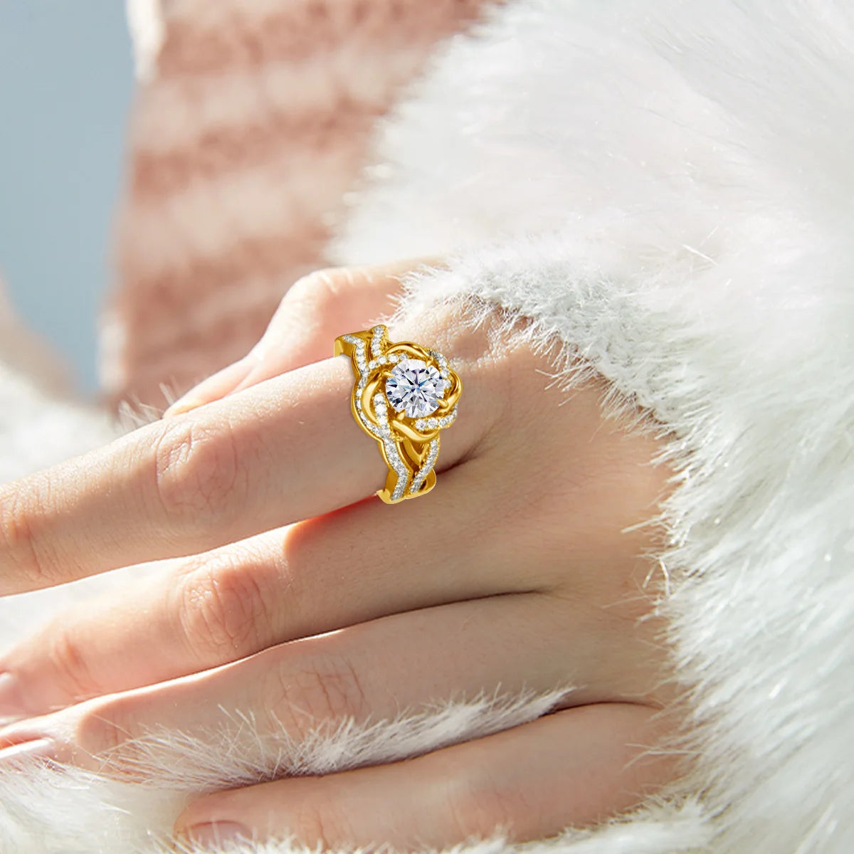 Szjinao 3ct Moissanite Ringset