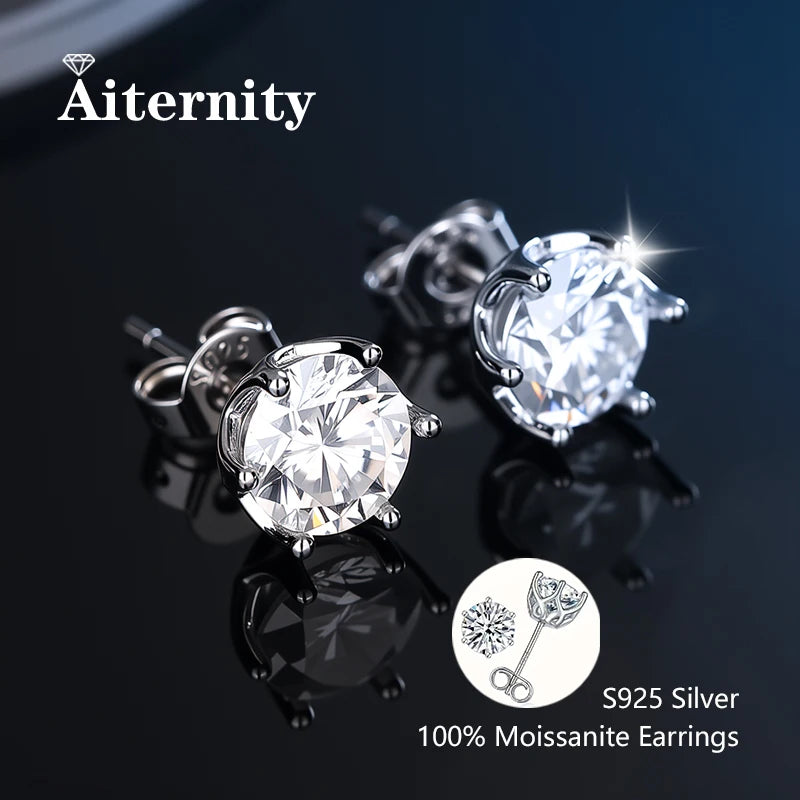 AITERNITY™ D Color Moissanite Stud Earrings