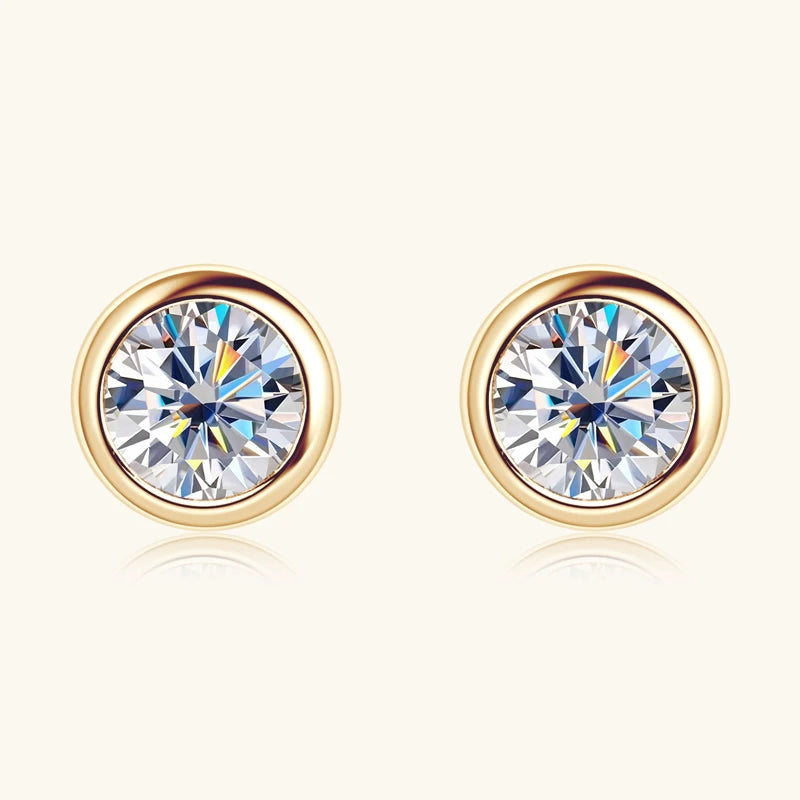 AUREUS™ 10K Solid Gold Moissanite Earrings