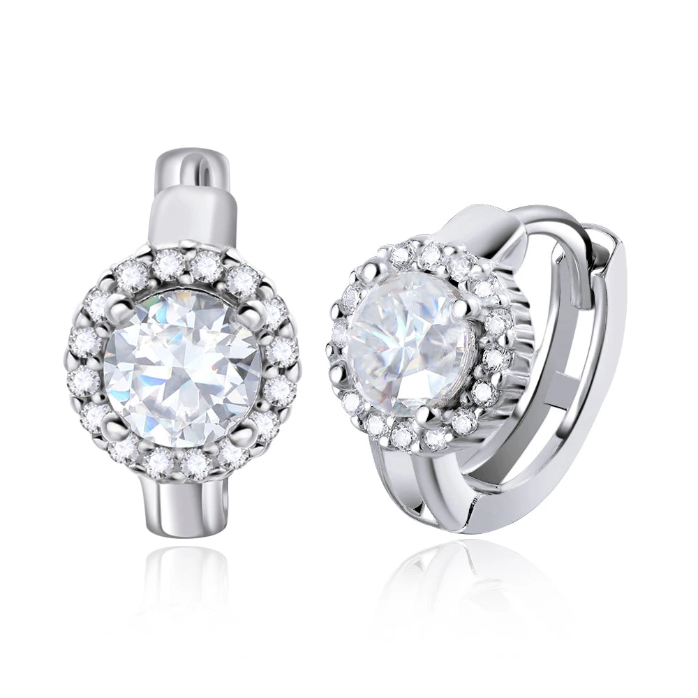 Serenity™ 2cttw D Color Moissanite Hoop Earrings