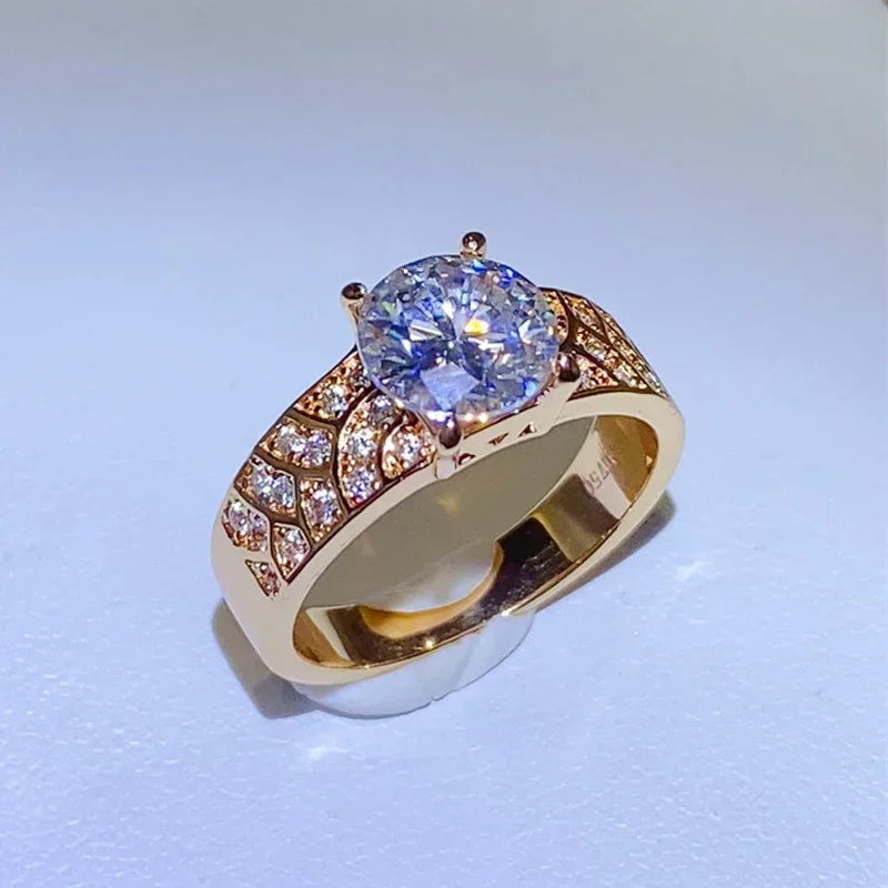 NKHOG Real Moissanite Herrenring
