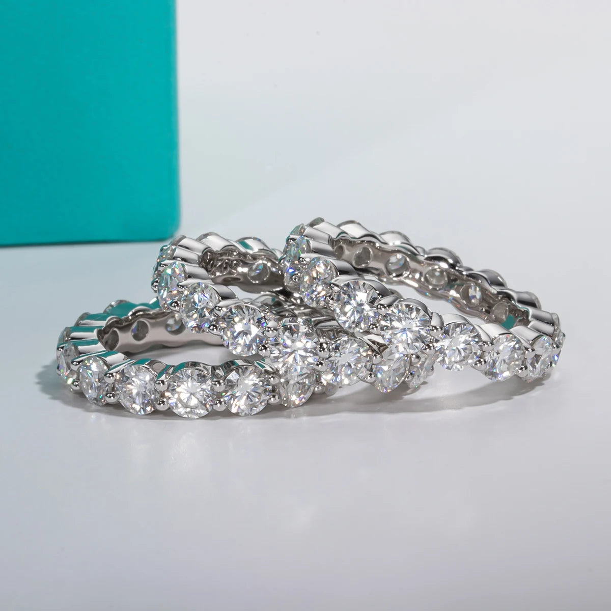 ANU JEWEL 2ct Moissanite Verlobungsring-Set