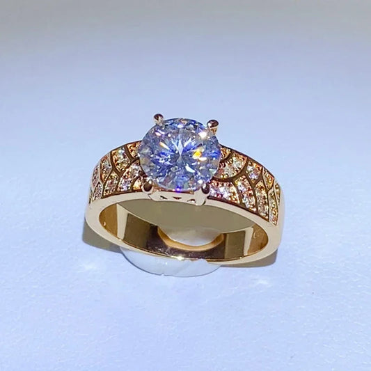 NKHOG Real Moissanite Herrenring