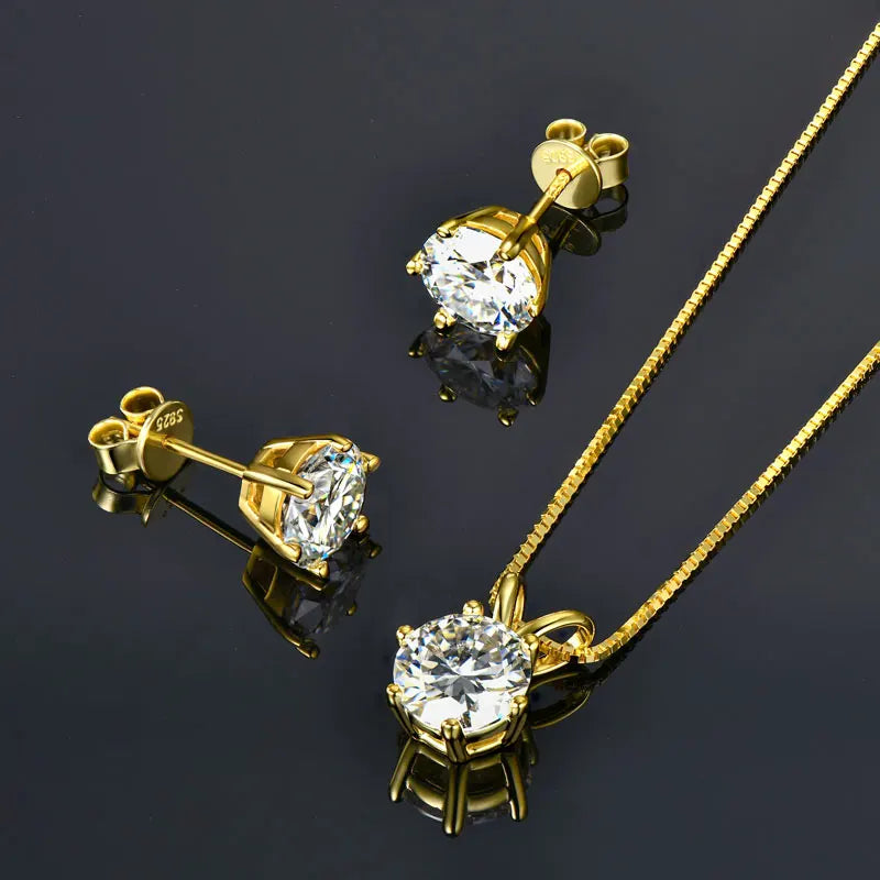 IOGOU™ Moissanite Diamond Jewelry Set