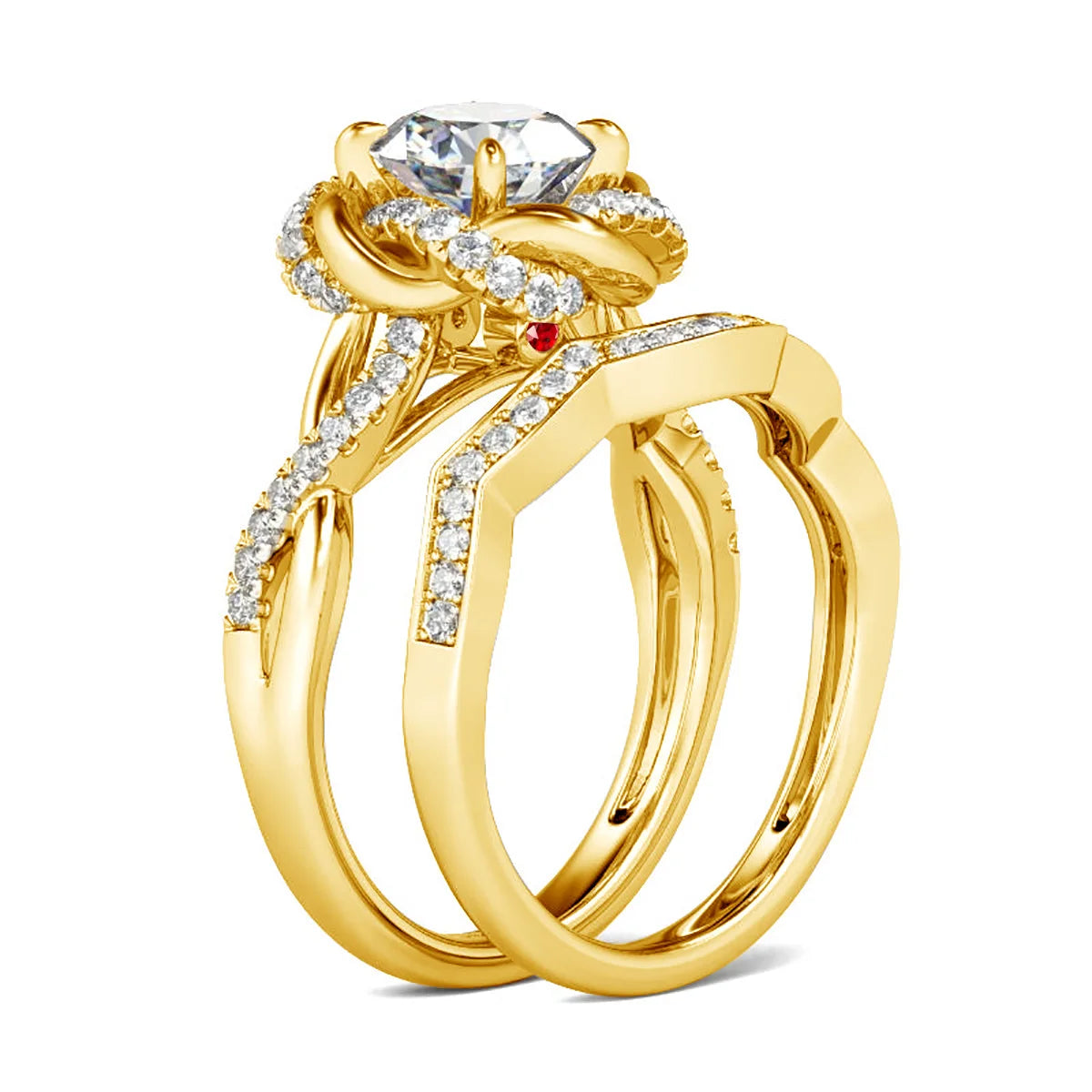 Szjinao 3ct Moissanite Ringset