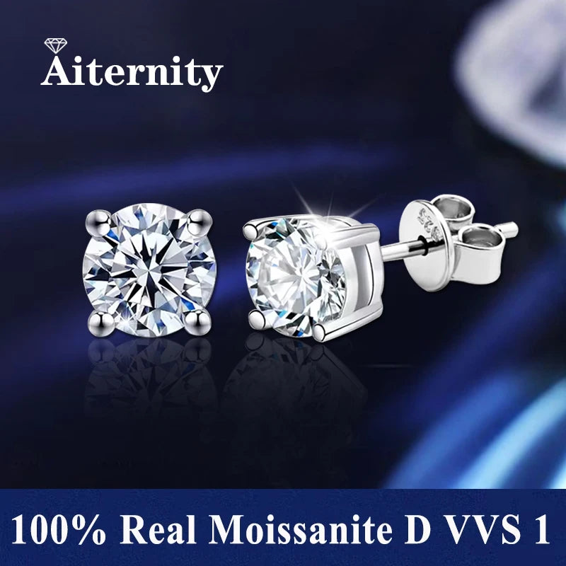 AITERNITY™ D Color Moissanite Stud Earrings