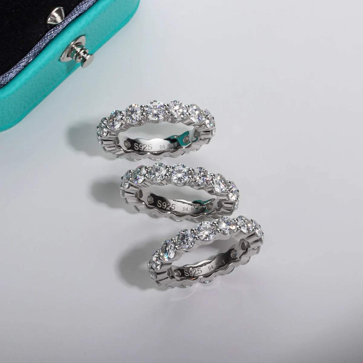 ANU JEWEL 2ct Moissanite Verlobungsring-Set