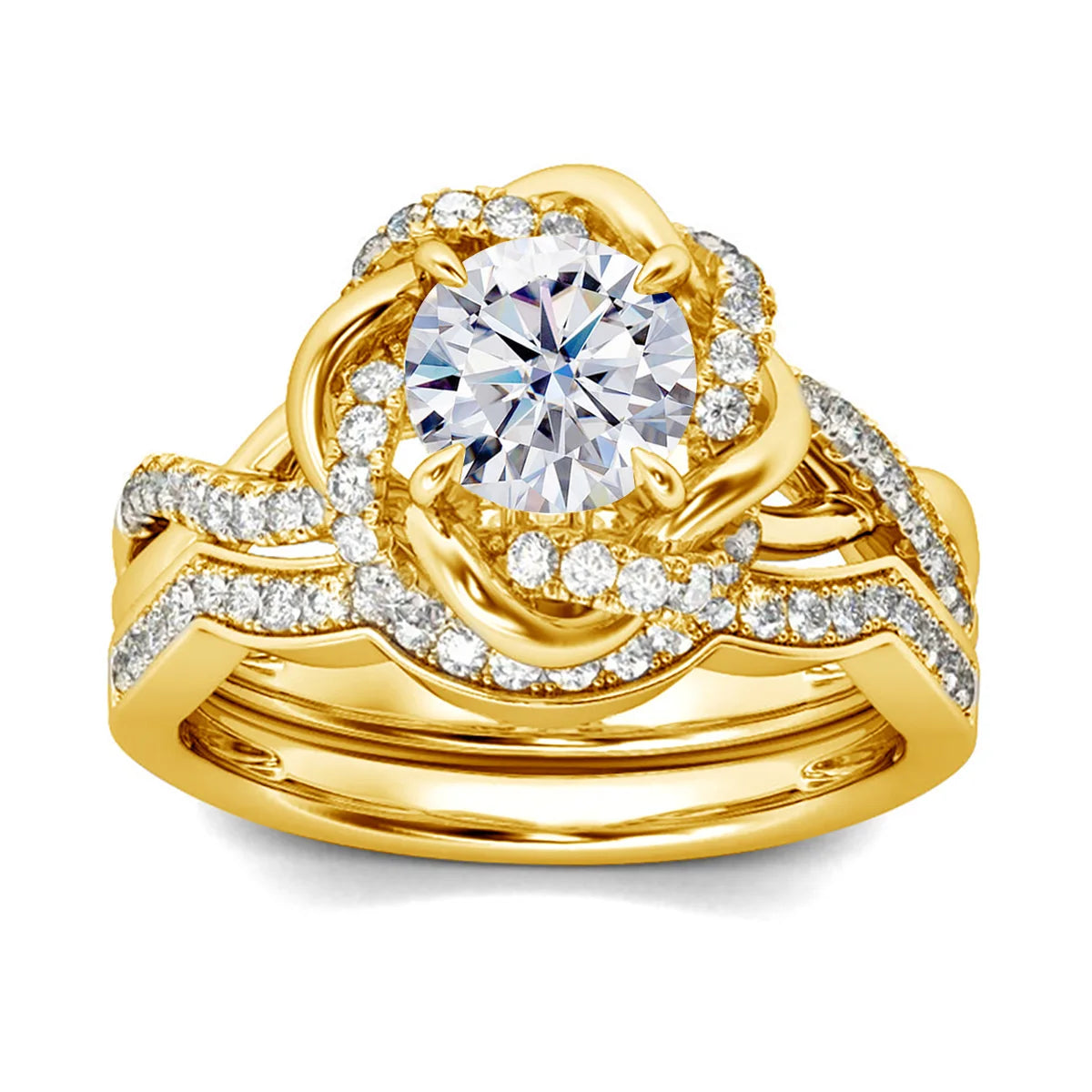 Szjinao 3ct Moissanite Ringset