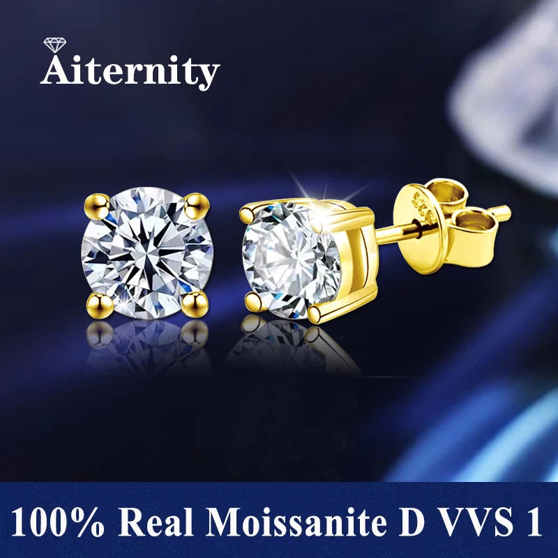 AITERNITY™ D Color Moissanite Stud Earrings