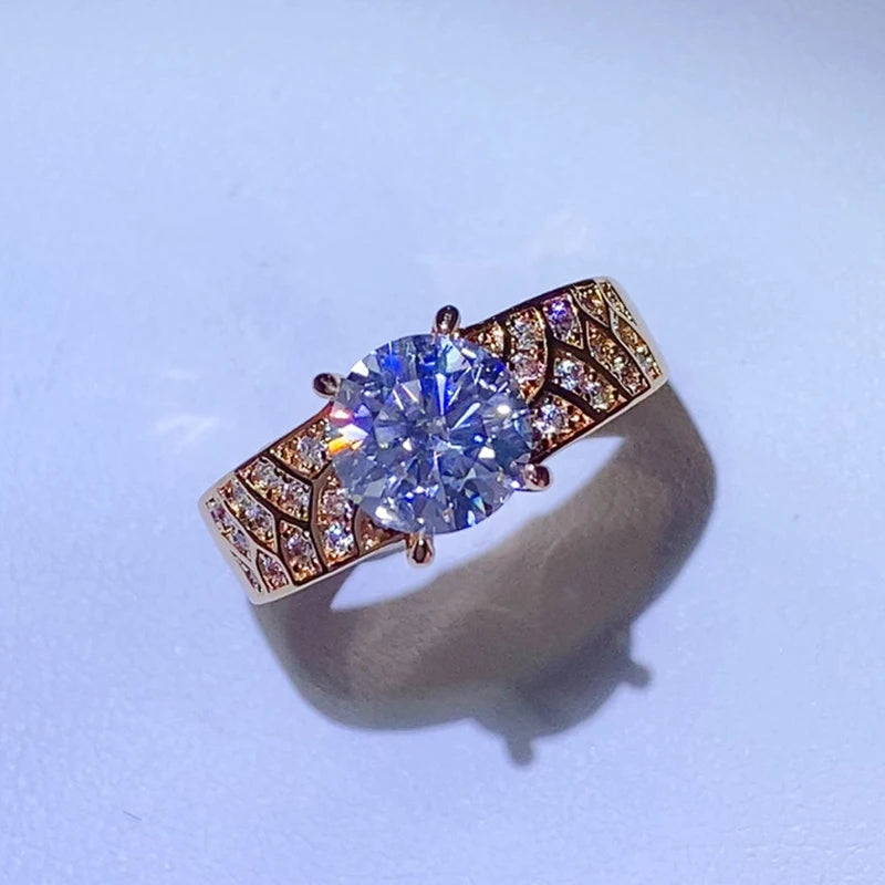 NKHOG Real Moissanite Herrenring