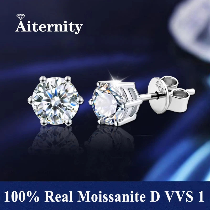 AITERNITY™ D Color Moissanite Stud Earrings