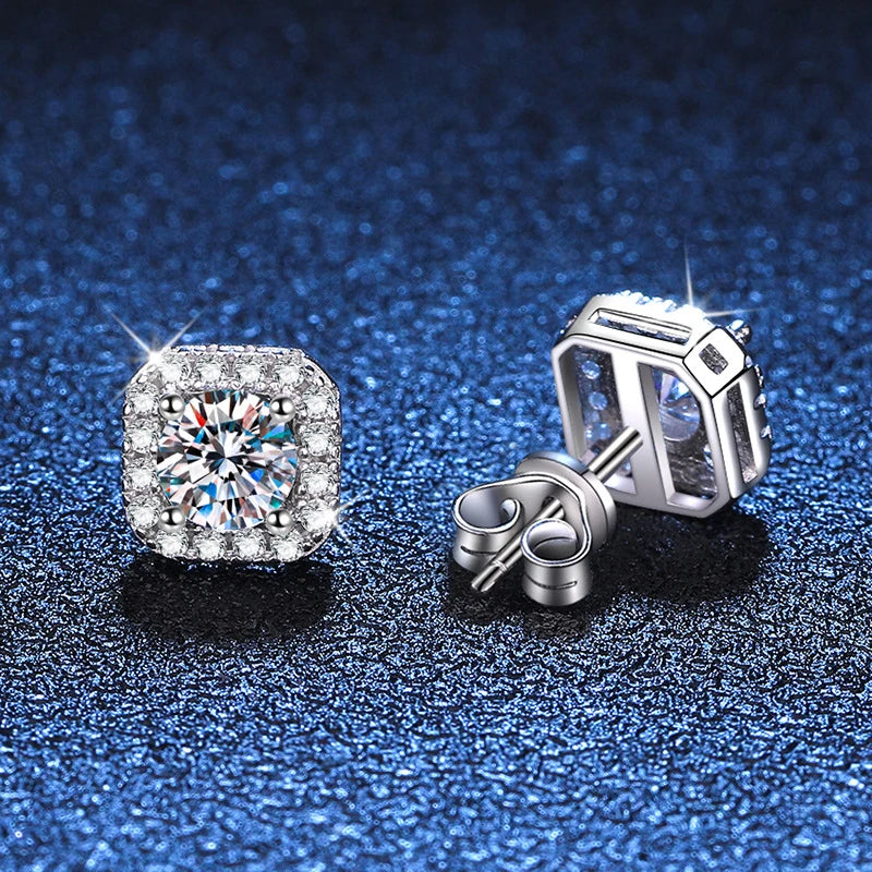 NeeTim™ D Color Moissanite Stud Earrings
