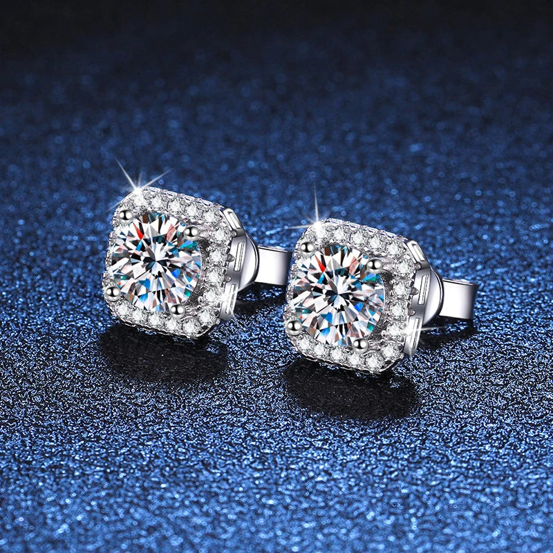 NeeTim™ D Color Moissanite Stud Earrings