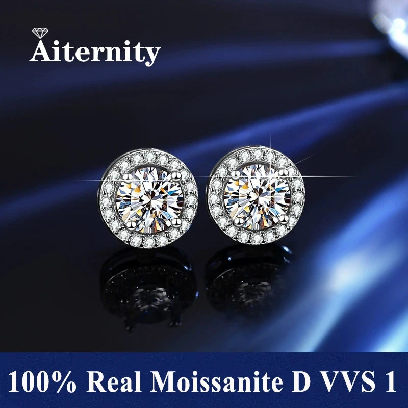 AITERNITY™ D Color Moissanite Stud Earrings